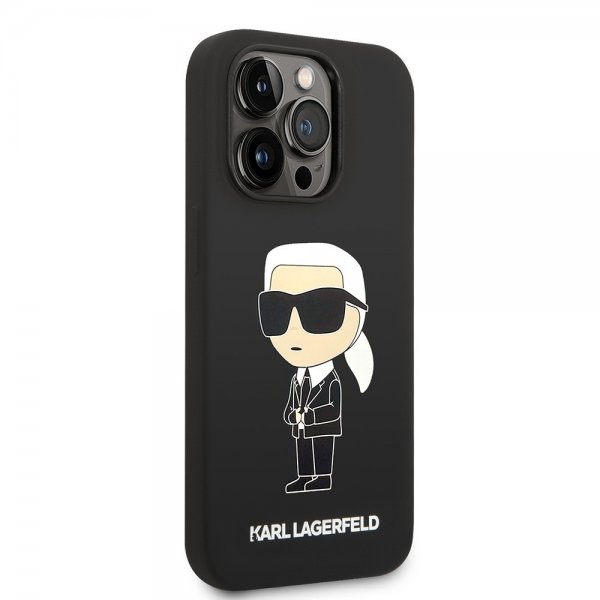 Karl Lagerfeld iPhone 15 Pro Max Skal Ikonik NFT Svart