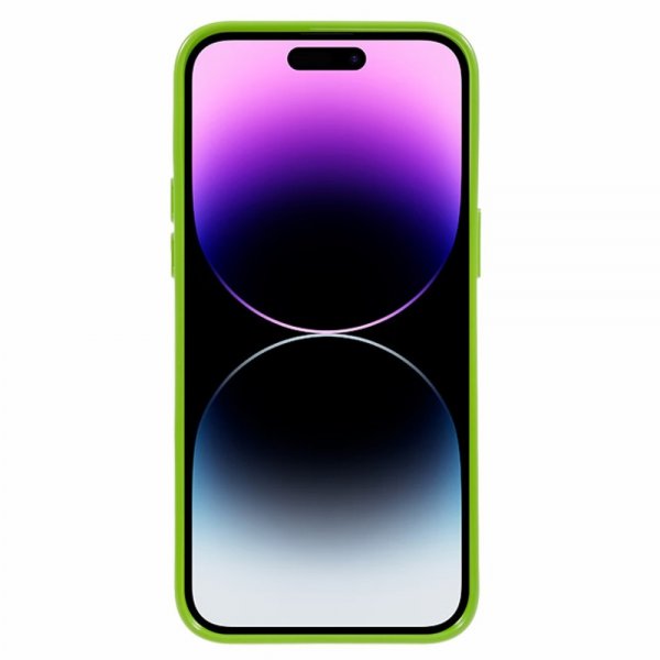 Mercury iPhone 15 Pro Max Skal Jelly Glitter Grön