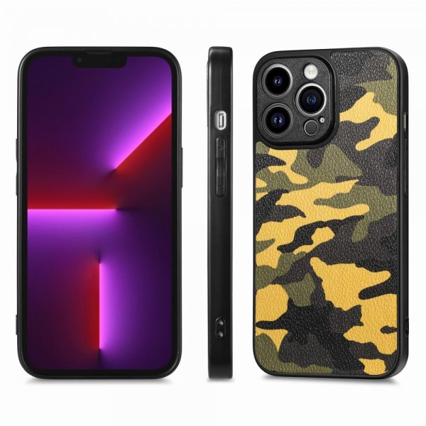 iPhone 15 Pro Max Skal Kamouflage Gul
