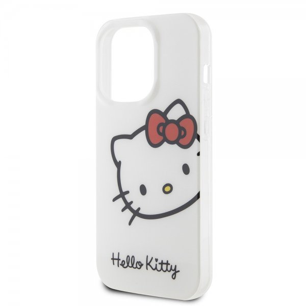 Hello Kitty iPhone 15 Pro Max Skal Kitty Logo Vit