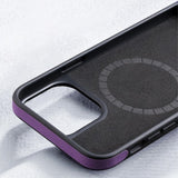 X-Level iPhone 15 Pro Max Skal Konstläder MagSafe Blå