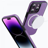 X-Level iPhone 15 Pro Max Skal Konstläder MagSafe Lila