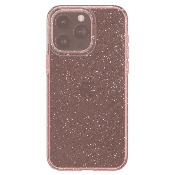 Spigen iPhone 15 Pro Max Skal Liquid Crystal Glitter Rose Quartz