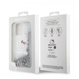 Hello Kitty iPhone 15 Pro Max Skal Liquid Glitter Translucent
