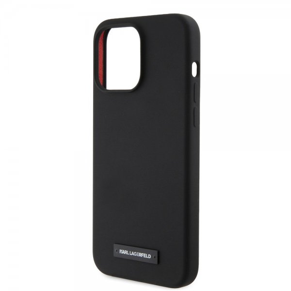Karl Lagerfeld iPhone 15 Pro Max Skal Liquid Silicone MagSafe Svart