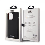 Karl Lagerfeld iPhone 15 Pro Max Skal Liquid Silicone MagSafe Svart
