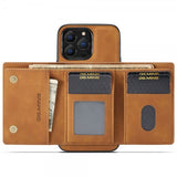 Dg.Ming iPhone 15 Pro Max Skal M1 Series Löstagbar Korthållare Brun