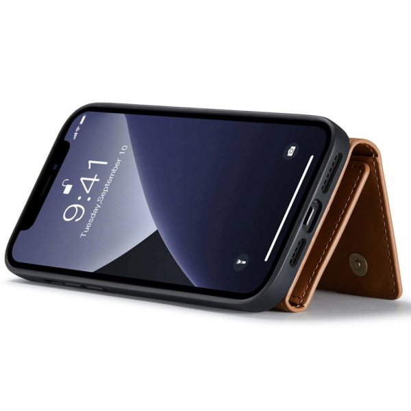 Dg.Ming iPhone 15 Pro Max Skal M1 Series Löstagbar Korthållare Brun