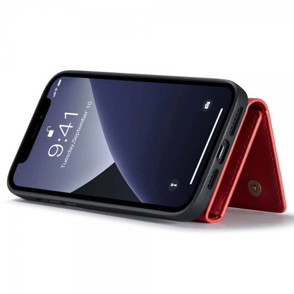 Dg.Ming iPhone 15 Pro Max Skal M1 Series Löstagbar Korthållare Röd