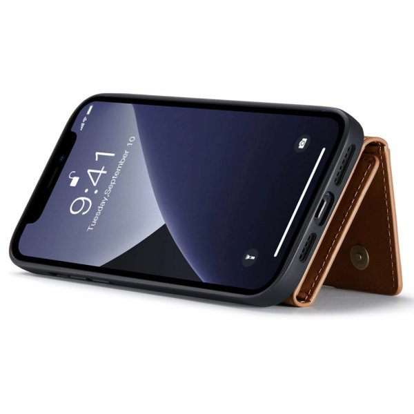 Dg.Ming iPhone 15 Pro Max Skal M2 Series Löstagbar Korthållare Brun