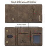 Dg.Ming iPhone 15 Pro Max Skal M2 Series Löstagbar Korthållare Kaffe