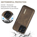 Dg.Ming iPhone 15 Pro Max Skal M2 Series Löstagbar Korthållare Kaffe