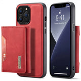 Dg.Ming iPhone 15 Pro Max Skal M2 Series Löstagbar Korthållare Röd