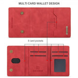 Dg.Ming iPhone 15 Pro Max Skal M2 Series Löstagbar Korthållare Röd