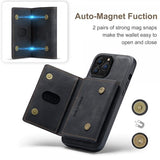 Dg.Ming iPhone 15 Pro Max Skal M2 Series Löstagbar Korthållare Svart