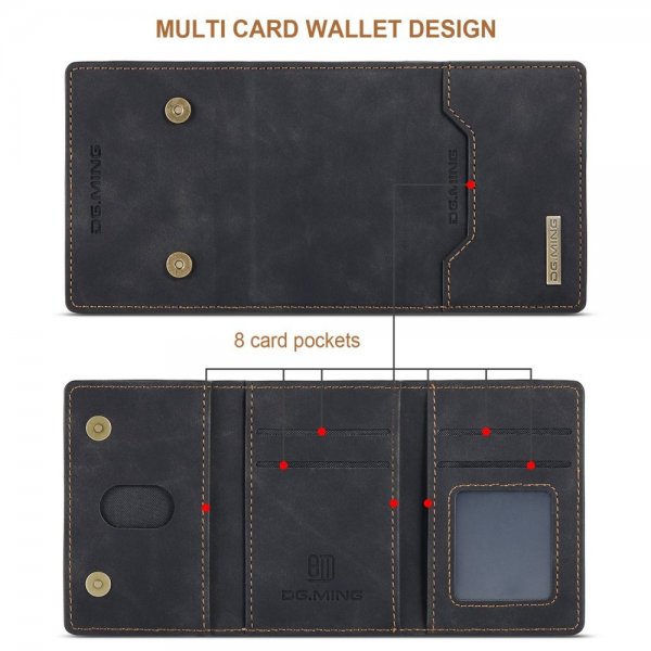 Dg.Ming iPhone 15 Pro Max Skal M2 Series Löstagbar Korthållare Svart