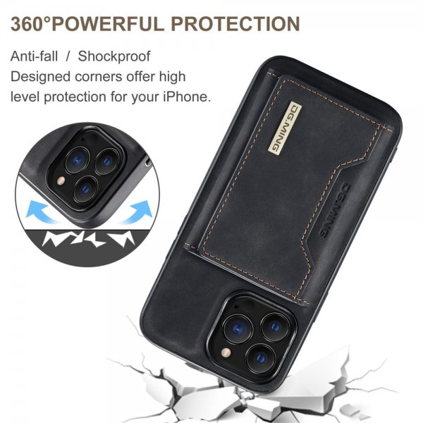Dg.Ming iPhone 15 Pro Max Skal M2 Series Löstagbar Korthållare Svart