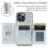Dg.Ming iPhone 15 Pro Max Skal M3 Series Löstagbar Korthållare Glitter Silver