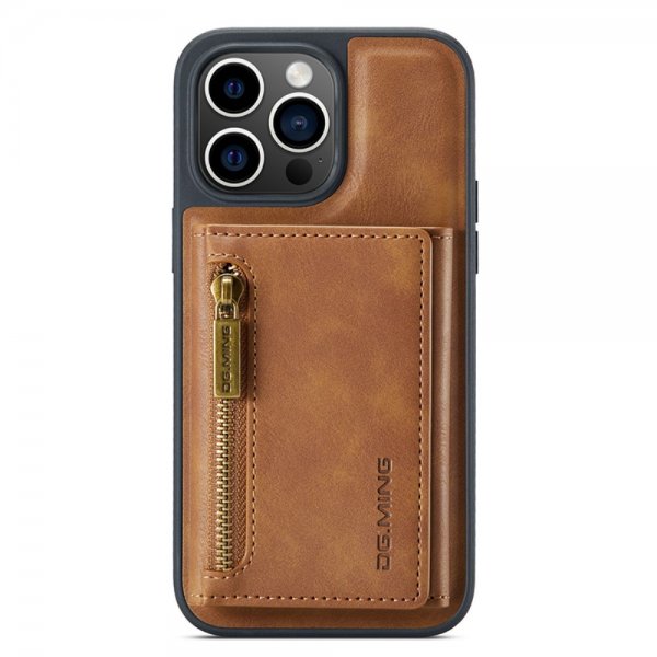 Dg.Ming iPhone 15 Pro Max Skal M5 Series Löstagbar Korthållare Brun