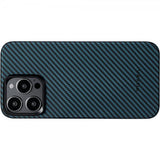 Pitaka iPhone 15 Pro Max Skal MagEZ Case 4 Black/Blue Twill