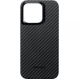 Pitaka iPhone 15 Pro Max Skal MagEZ Case 4 Black/Grey Twill