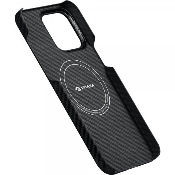 Pitaka iPhone 15 Pro Max Skal MagEZ Case 4 Black/Grey Twill