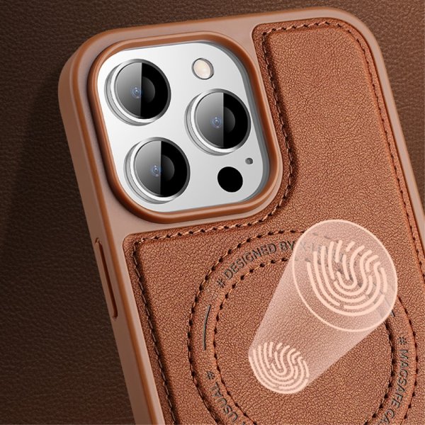 X-Level iPhone 15 Pro Max Skal MagSafe Denim Jacket Grön