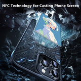 iPhone 15 Pro Max Skal med Inbyggd Display E Ink Case Svart