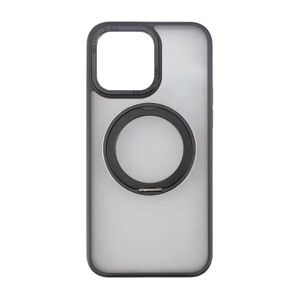 Rvelon iPhone 15 Pro Max Skal Roterbart MagSafe Stativ Matt Svart
