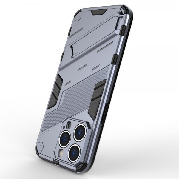 iPhone 15 Pro Max Skal med Stativ Mörkblå