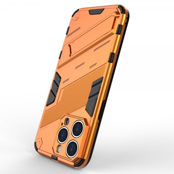 iPhone 15 Pro Max Skal med Stativ Orange