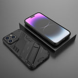 iPhone 15 Pro Max Skal med Stativ Svart