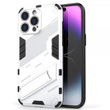 iPhone 15 Pro Max Skal med Stativ Vit
