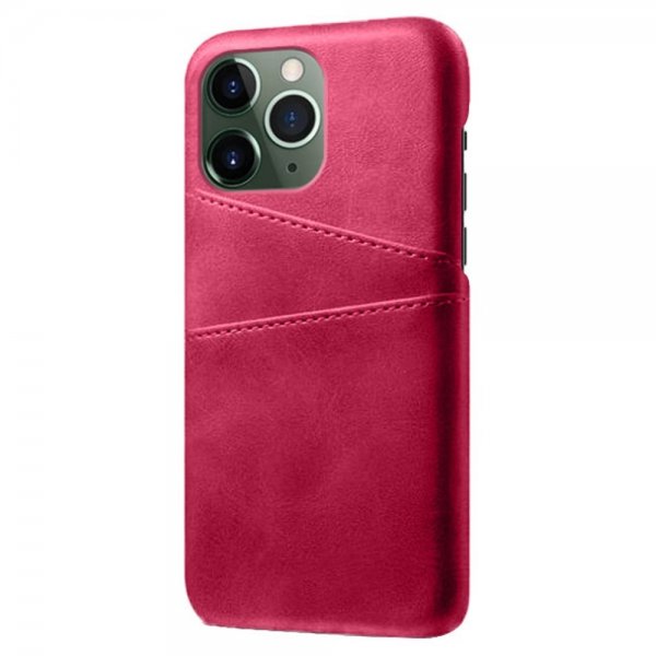iPhone 15 Pro Max Skal med två Kortfack Magenta