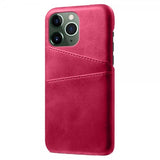 iPhone 15 Pro Max Skal med två Kortfack Magenta