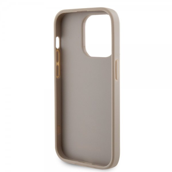 Guess iPhone 15 Pro Max Skal Metal Logo Strass Guld