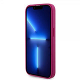 Guess iPhone 15 Pro Max Skal Metal Logo Strass Metallic Rosa