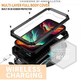 R-JUST iPhone 15 Pro Max Skal Metall Stöttåligt Kameraskydd Svart