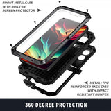 R-JUST iPhone 15 Pro Max Skal Metall Stöttåligt Svart