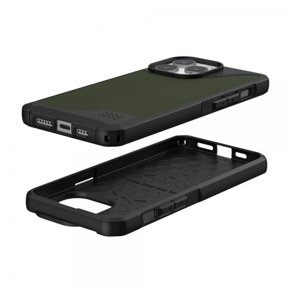 Urban Armor Gear (UAG) iPhone 15 Pro Max Skal Metropolis LT MagSafe Kevlar Olive
