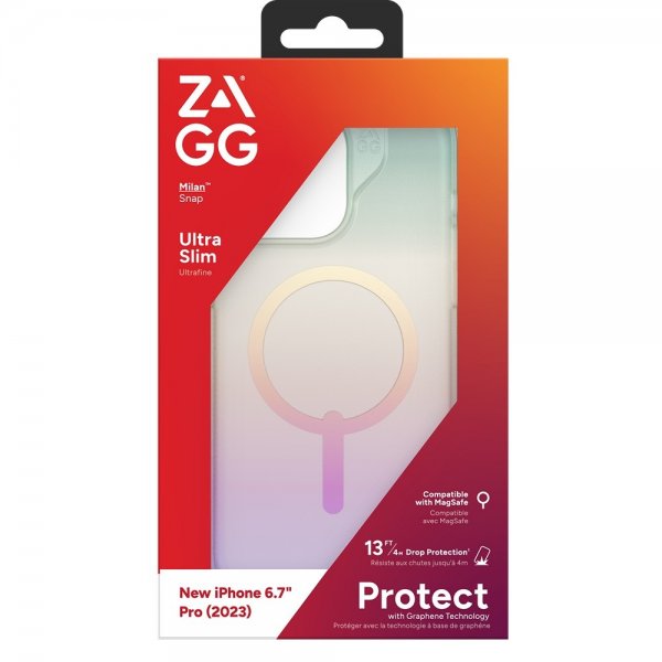 ZAGG iPhone 15 Pro Max Skal Milan Snap Iridescent