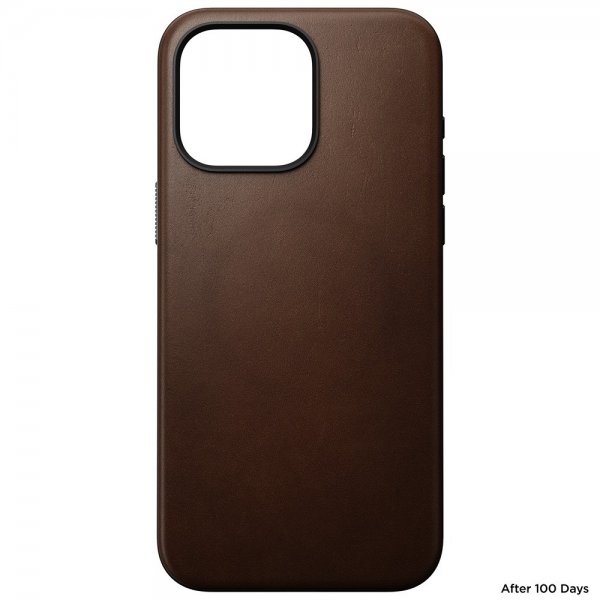 Nomad iPhone 15 Pro Max Skal Modern Leather Case Brun
