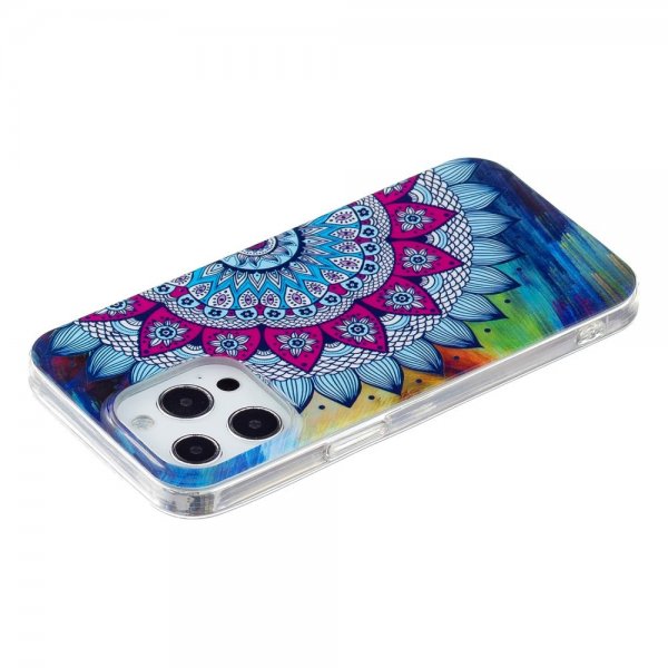 iPhone 15 Pro Max Skal Motiv Blå Mandala