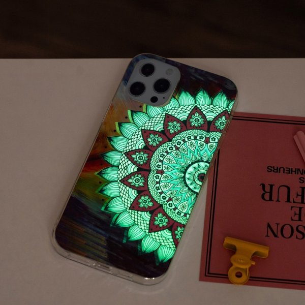 iPhone 15 Pro Max Skal Motiv Blå Mandala