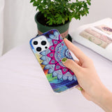 iPhone 15 Pro Max Skal Motiv Blå Mandala