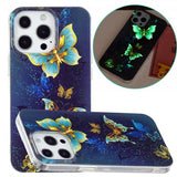 iPhone 15 Pro Max Skal Motiv Guldiga Fjärilar