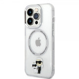 Karl Lagerfeld iPhone 15 Pro Max Skal NFT Karl & Choupette Transparent