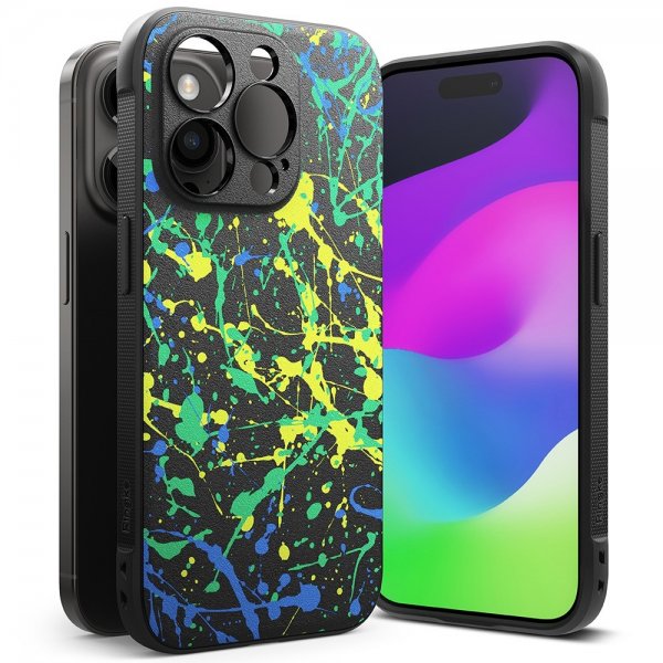 Ringke iPhone 15 Pro Max Skal Onyx Design Action Painting