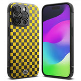 Ringke iPhone 15 Pro Max Skal Onyx Design Checkerboard Yellow