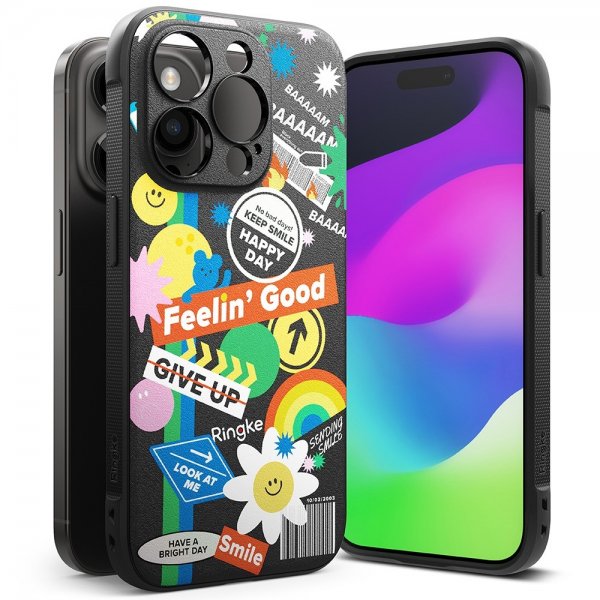 Ringke iPhone 15 Pro Max Skal Onyx Design Sticker